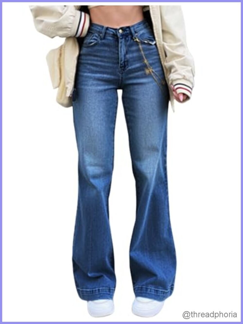 High Waist Flare Jeans – Bootcut Stretch Denim Pants
